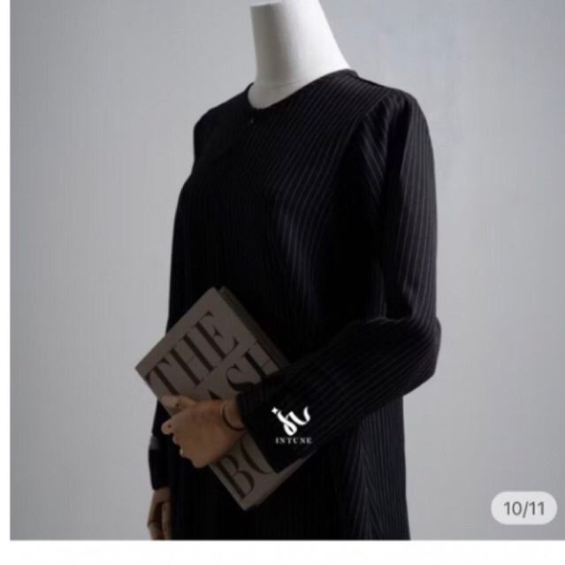 PRELOVED INTUNE HAIFA ABAYA HITAM