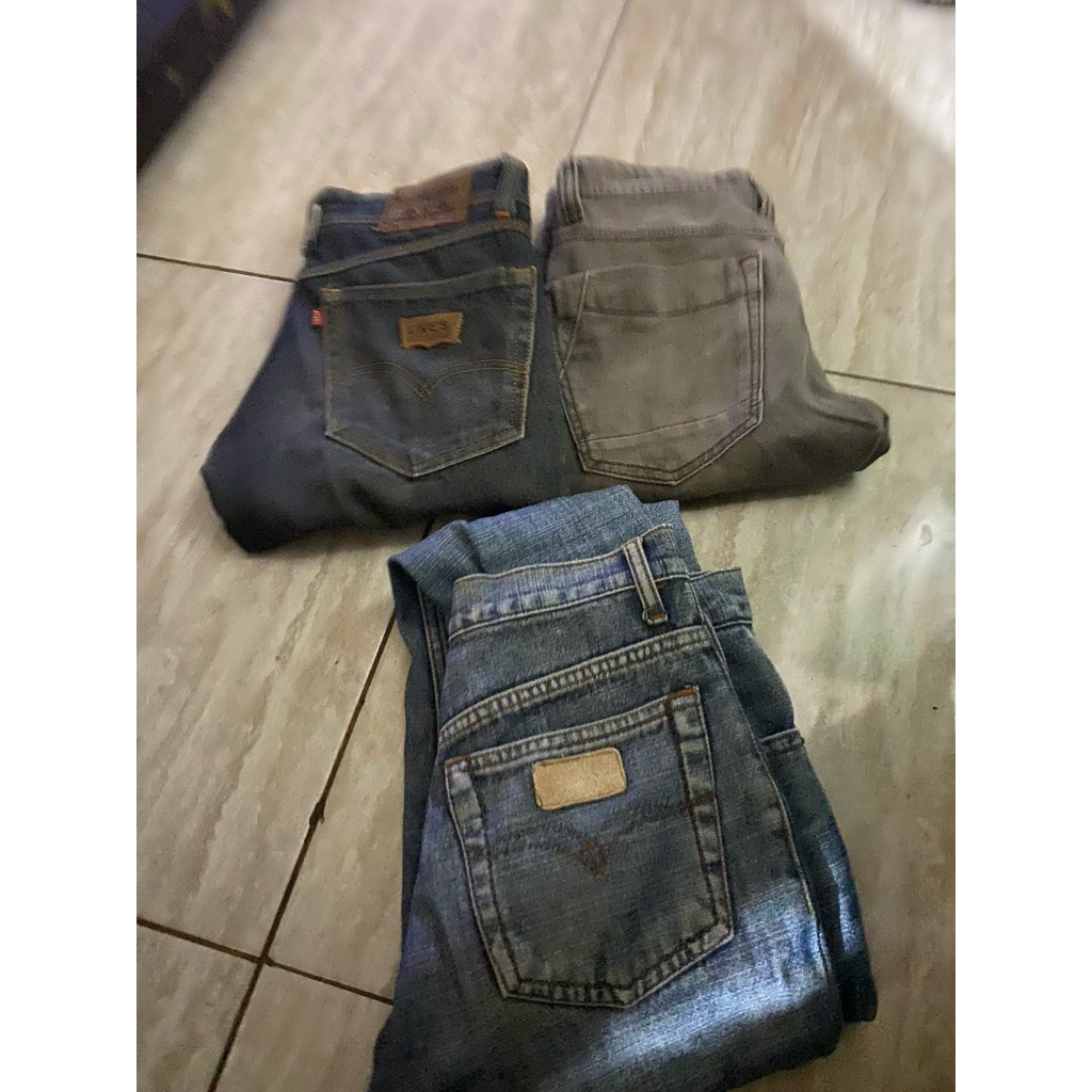 3pcs levis cowok size 27-28