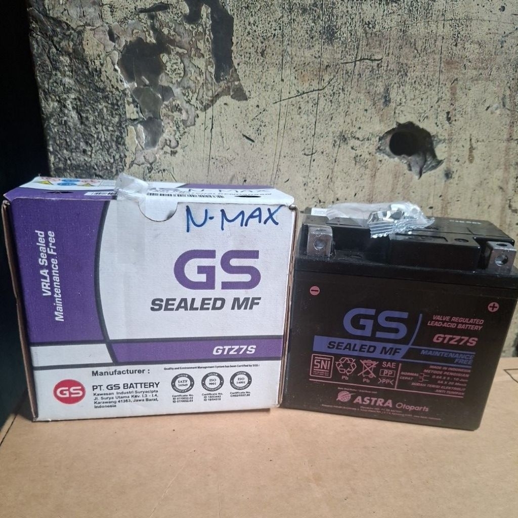 Aki GS astra GTZ7S 12 V 6Ah/10Hr