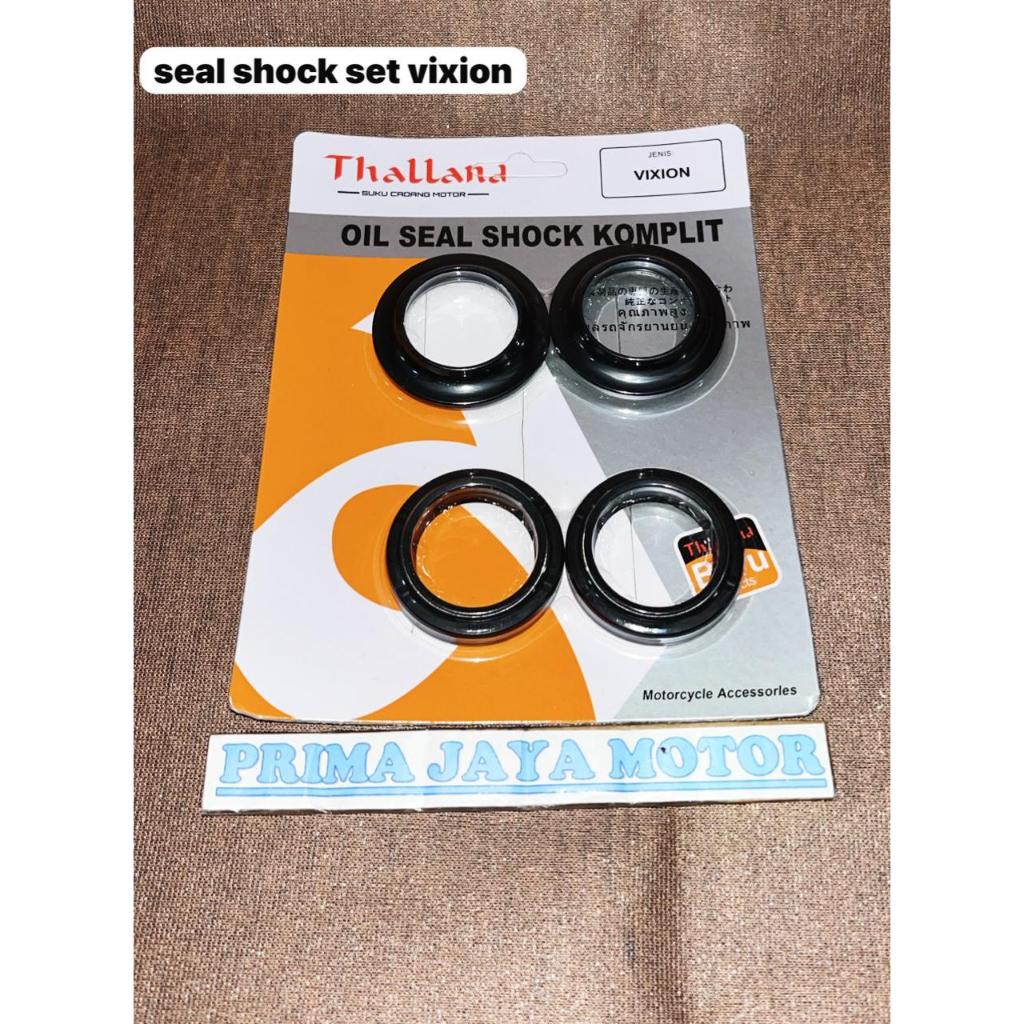 OLISEAL SHOCK KOMPLIT VIXION | SEAL SHOCK DEPAN + KARET SEAL TUTUP DEBU VIXION THALLAND