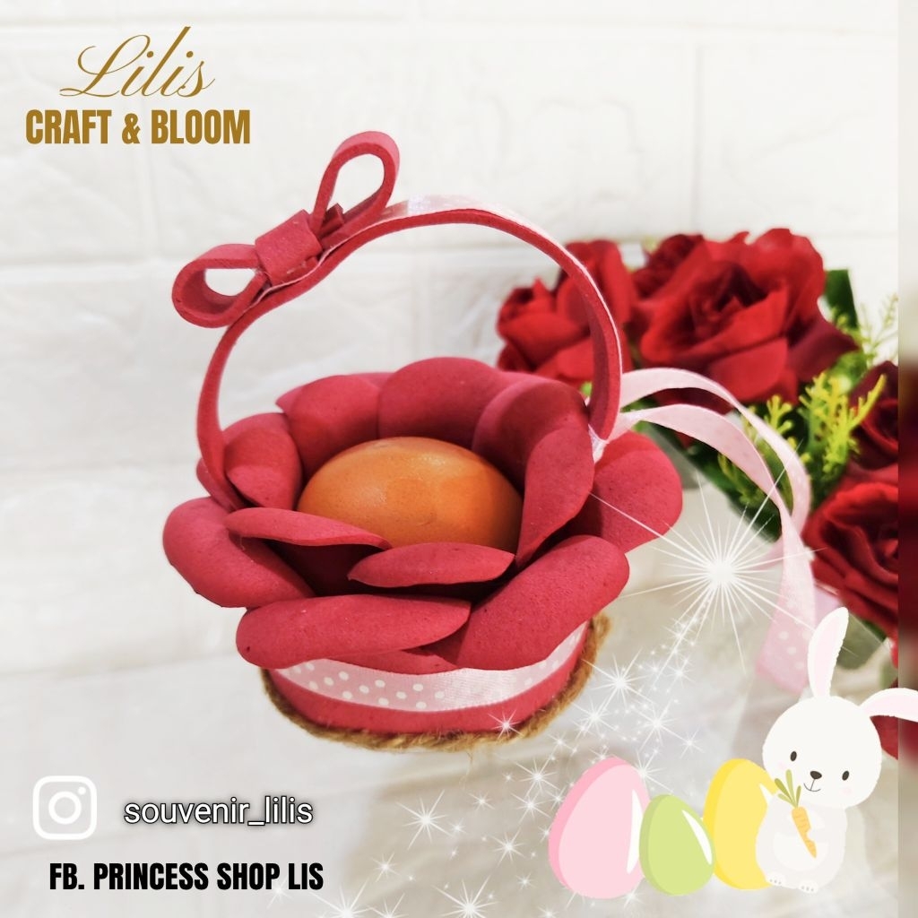 tempat telur souvenir kado aqiqah paskah ultah isi 50pcs