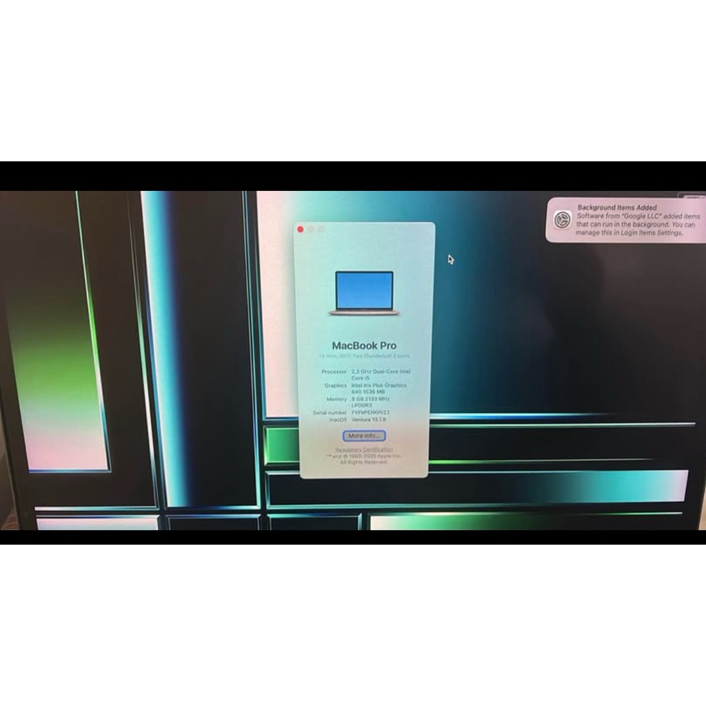 Jual macbook pro 2017 second