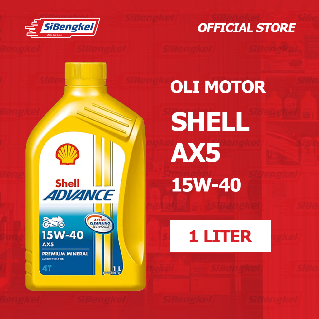 Shell Advance AX5 15W-40 – Oli Mesin Motor 1 Liter Original