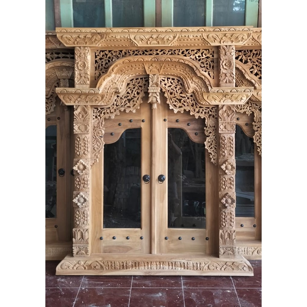 Jendela Jati Jepara Furniture | Jendela Ukir Gebyok Jawa | Jendela Gebyok Jepara Kayu Jati