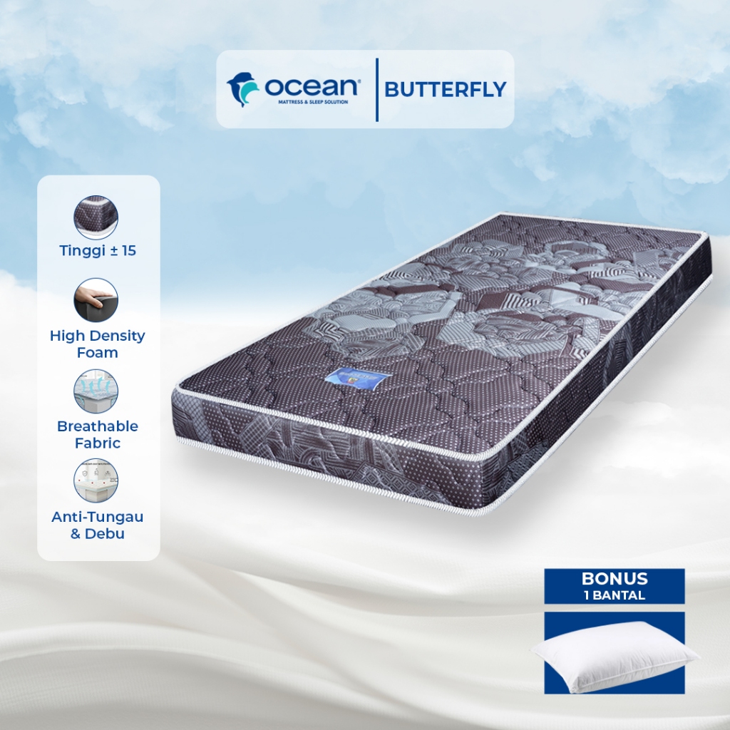 OCEAN SPRINGBED - KASUR / KASUR LANTAI / TILAM / KASUR BUSA BUTTERFLY BY OCEAN