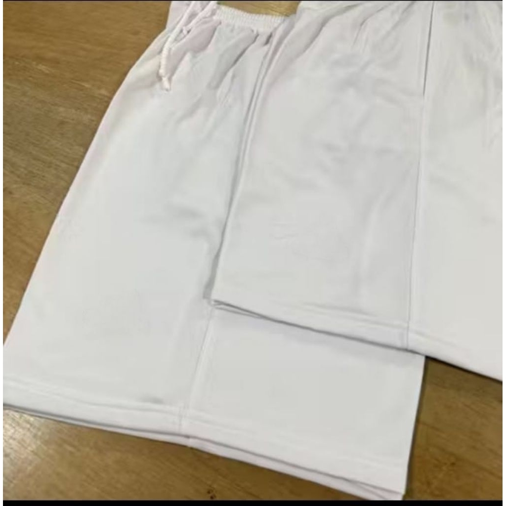 Celana Pendek Pria Sport Putih / Celana Traning Olahraga putih