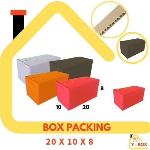 Kardus 20x10x8 Box Packing Madu Dus Online Shop Obat Jamu Kotak Kemasan Sparepart Paku