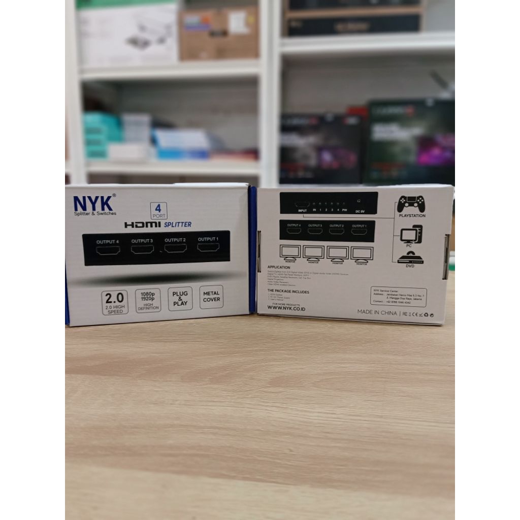 NYK HDMI Splitter 4 Port