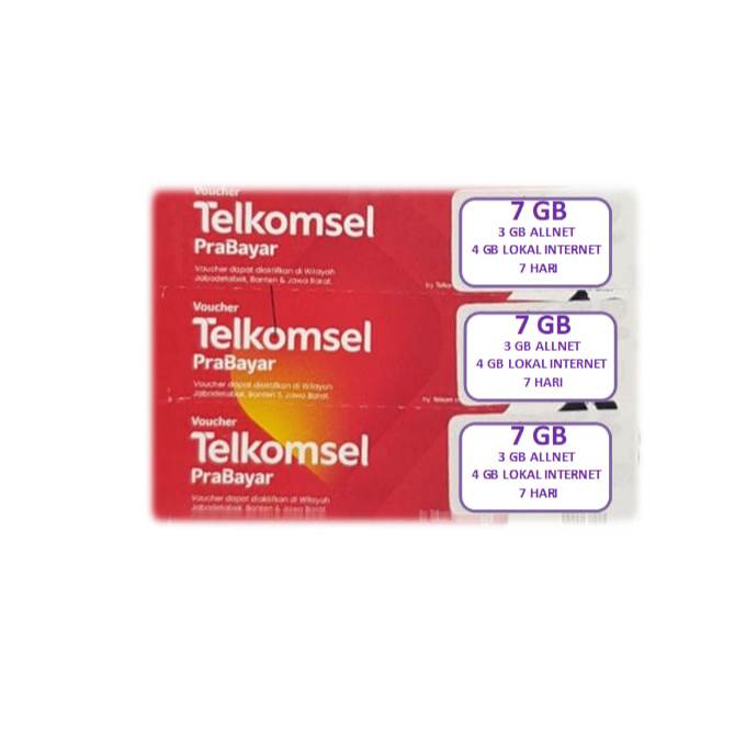 Voucher Telkomsel 7 GB 7 Hari
