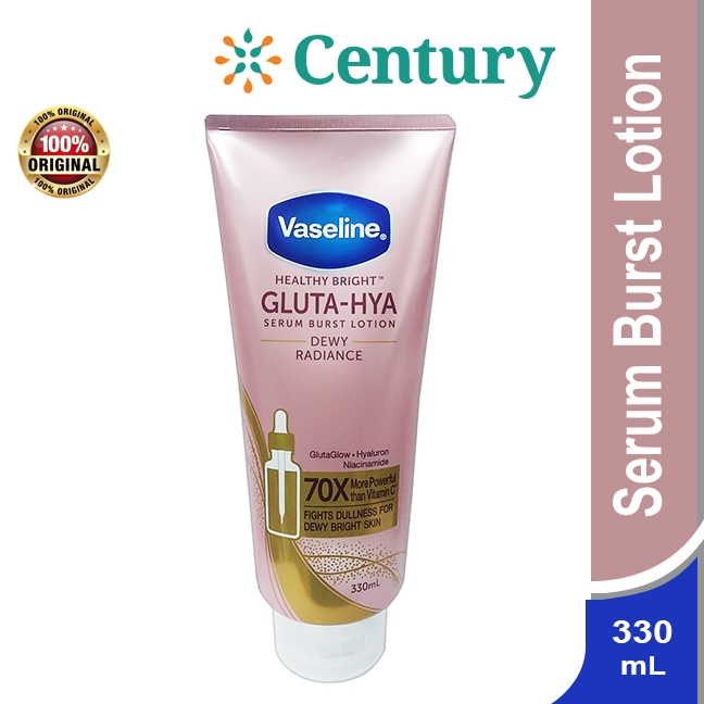 Vaseline Healthy Bright Gluta-Hya Serum Dewy Radiance 330 ML / Perawatan Kulit / Lotion