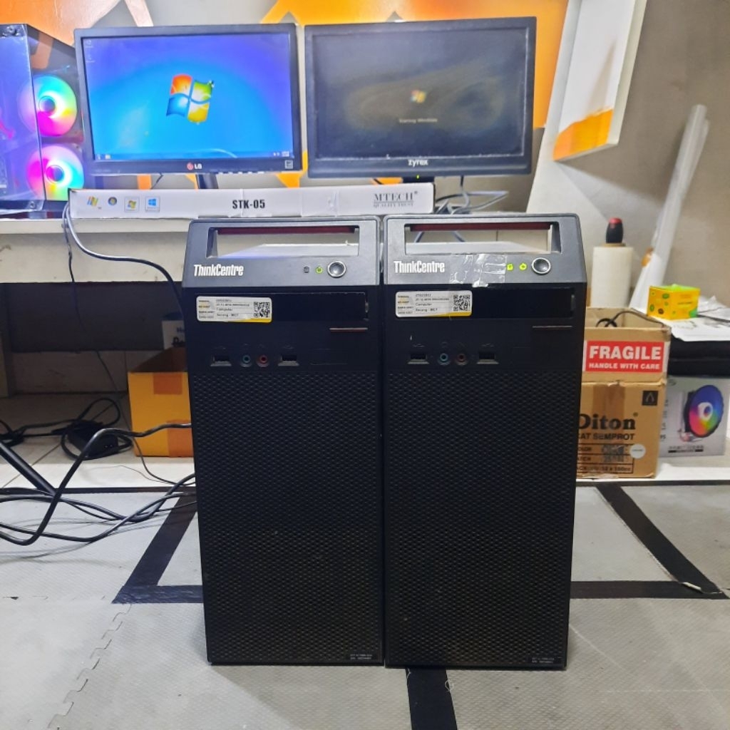 PC Full Set Siap Pakai + Monitor + Keyboard + Mouse