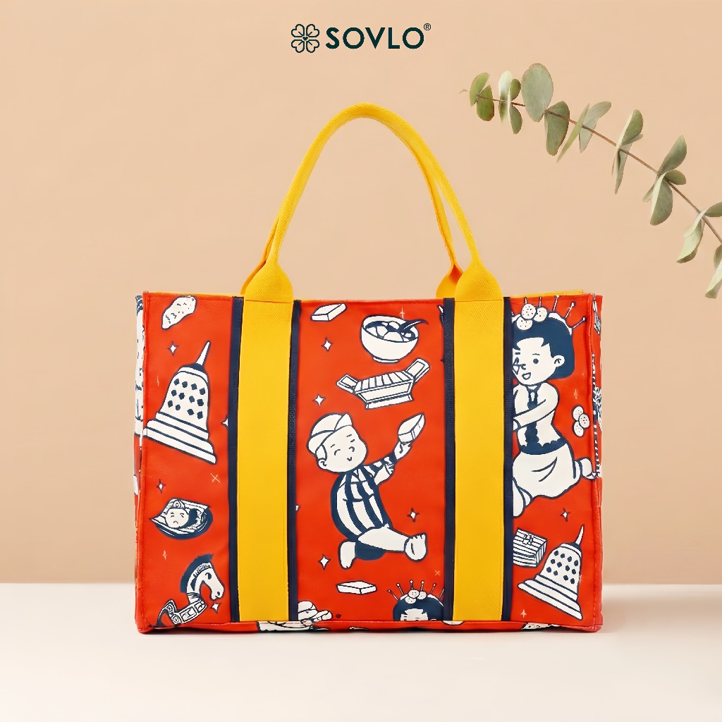 SOVLO Neo Clea Tote Sling Bag - Tas Brand Lokal Premium - Tas Kerja Wanita