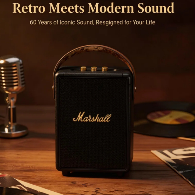 MARSHALL TUFTON Speaker Portable Besar | Speaker Bluetooth Nirkabel Kualitas Audio Original