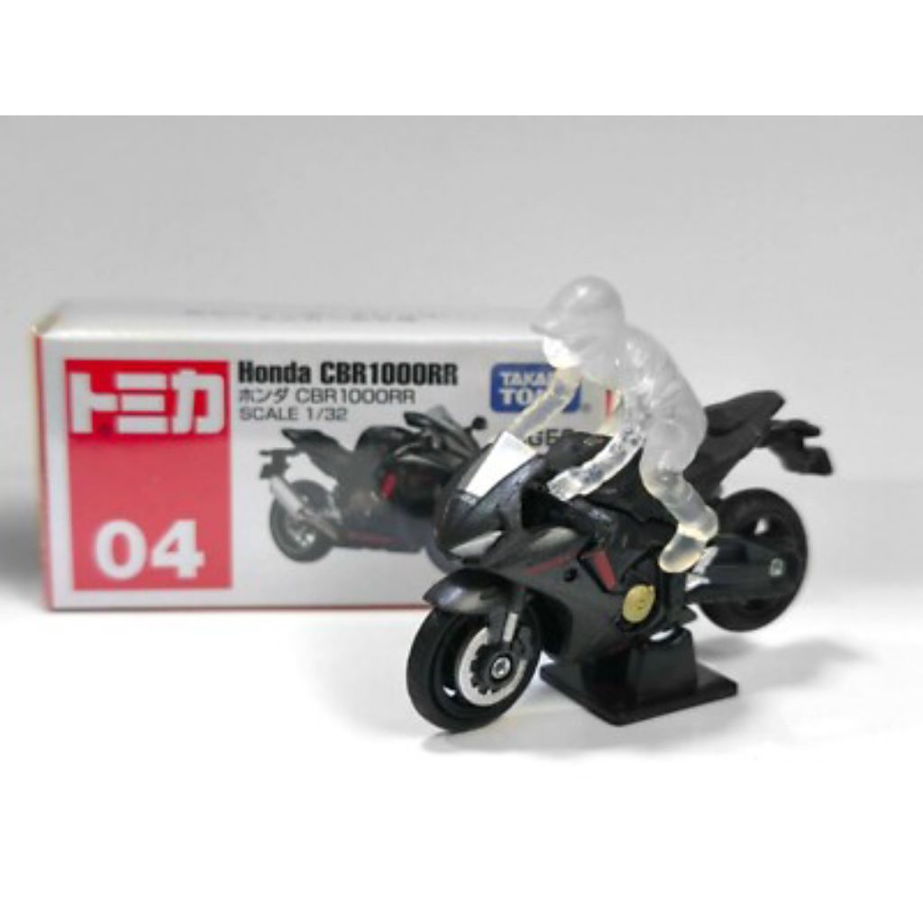 TOMICA HONDA CBR1000RR BLACK HITAM TAKARA TOMY 04 DIECAST MOTOR CBR 1000RR MOTORCYCLE RACE RACING MO