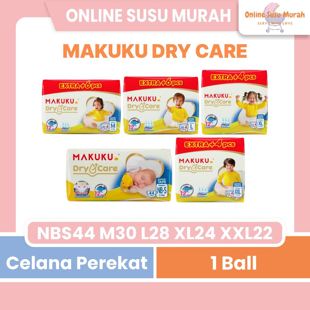 MAKUKU DRYCARE TAPE NB-S 38 NB-S 44 PANTS M 30 +6 L 28 +6 XL 24 +4 XXL 22 +4 DRY CARE POPOK SAP PPKS