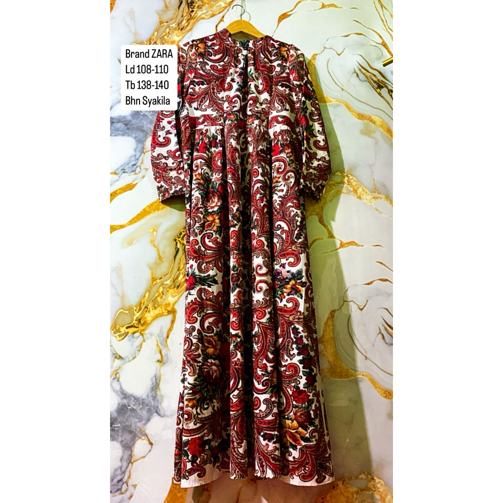 Gamis Wanita Muslimah Motif Sultan Brand Z4R4