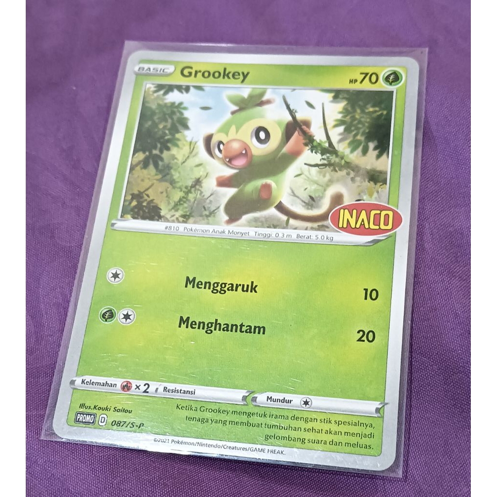 kartu Pokemon Grookey X Inaco, Kartu Inaco Pokemon