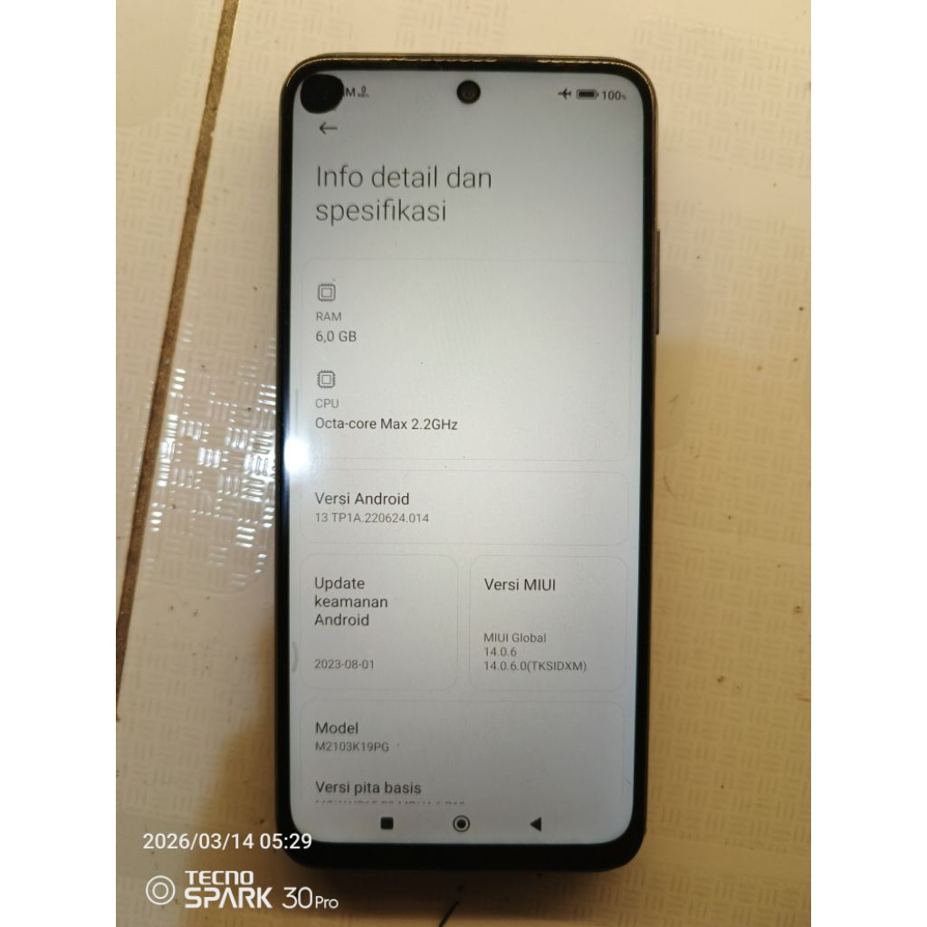 unit Poco m3 pro 5g tanpa mesin