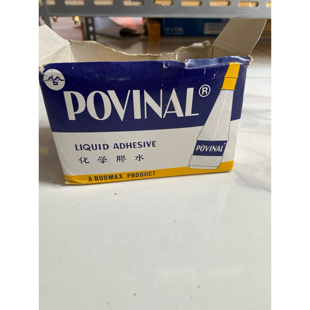 Lem Kertas Povinal Cair 22ml - Lem Cair Bening, Lem Kertas Serbaguna, Lem Slime