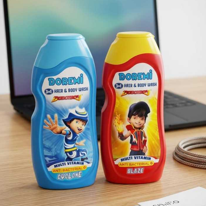 DOREMI HAIR & BODY WASH MULTI VITAMIN ANTI BACTERIAL 100% ORIGINAL