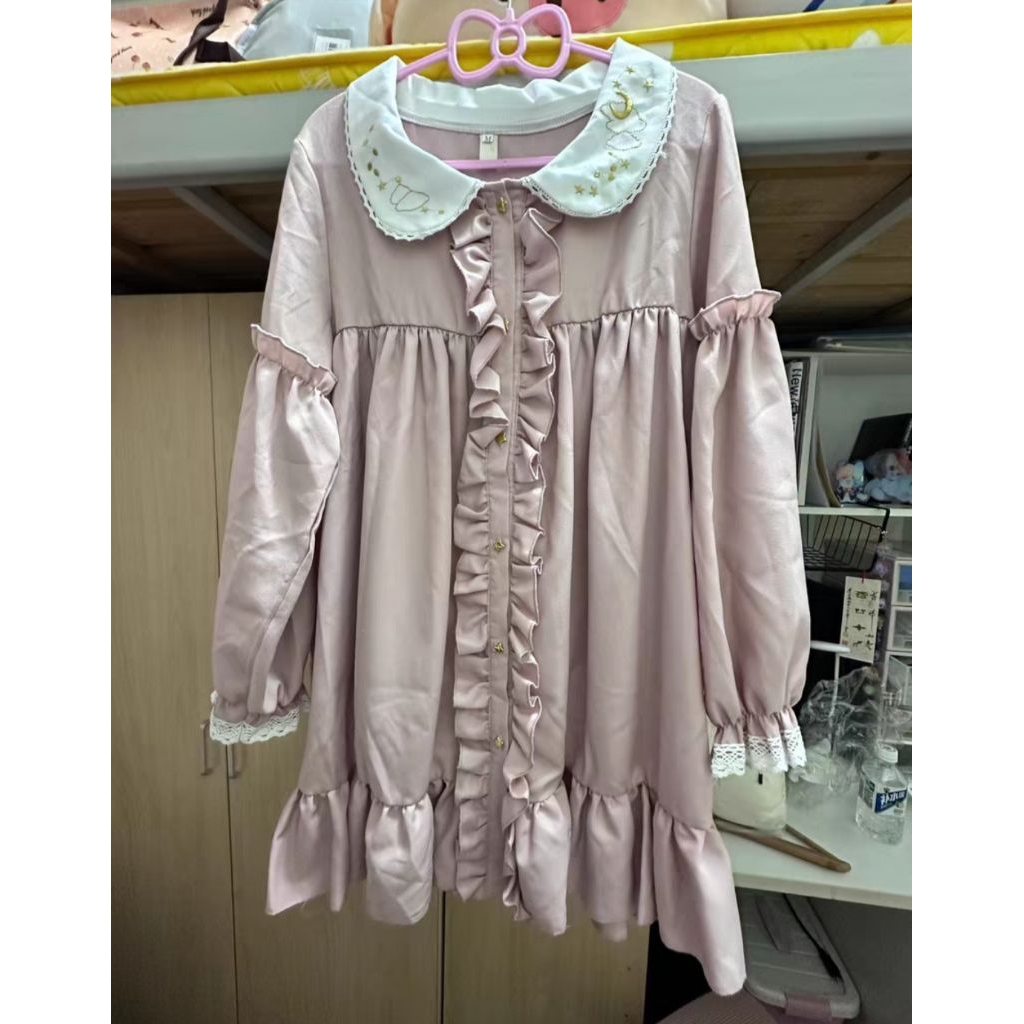 lolita pink Japanese jiraikei landmine girls gothic dress black kawaii lolita ryosangata Rojita Lizl