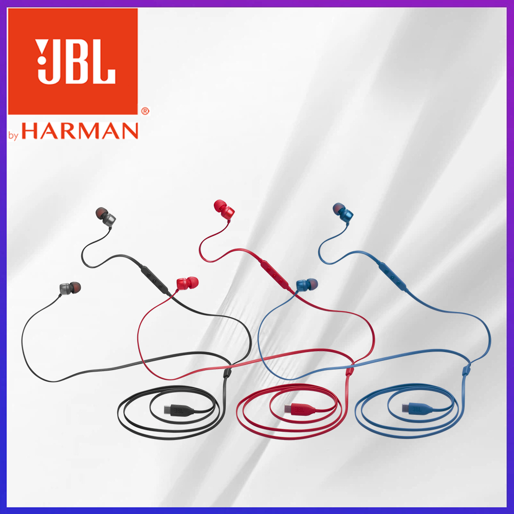 JBL Tune 310C Headset Earphone Kabel USB Type C Super Bass Stereo Hi-Res Audio