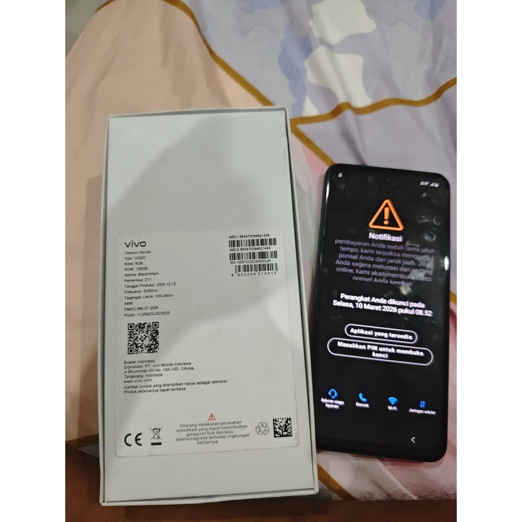 vivo y21d ram 8/128 like new minus