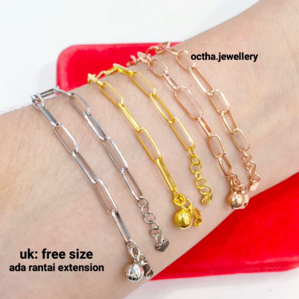 Gelang Tangan Dewasa Perak Asli 925