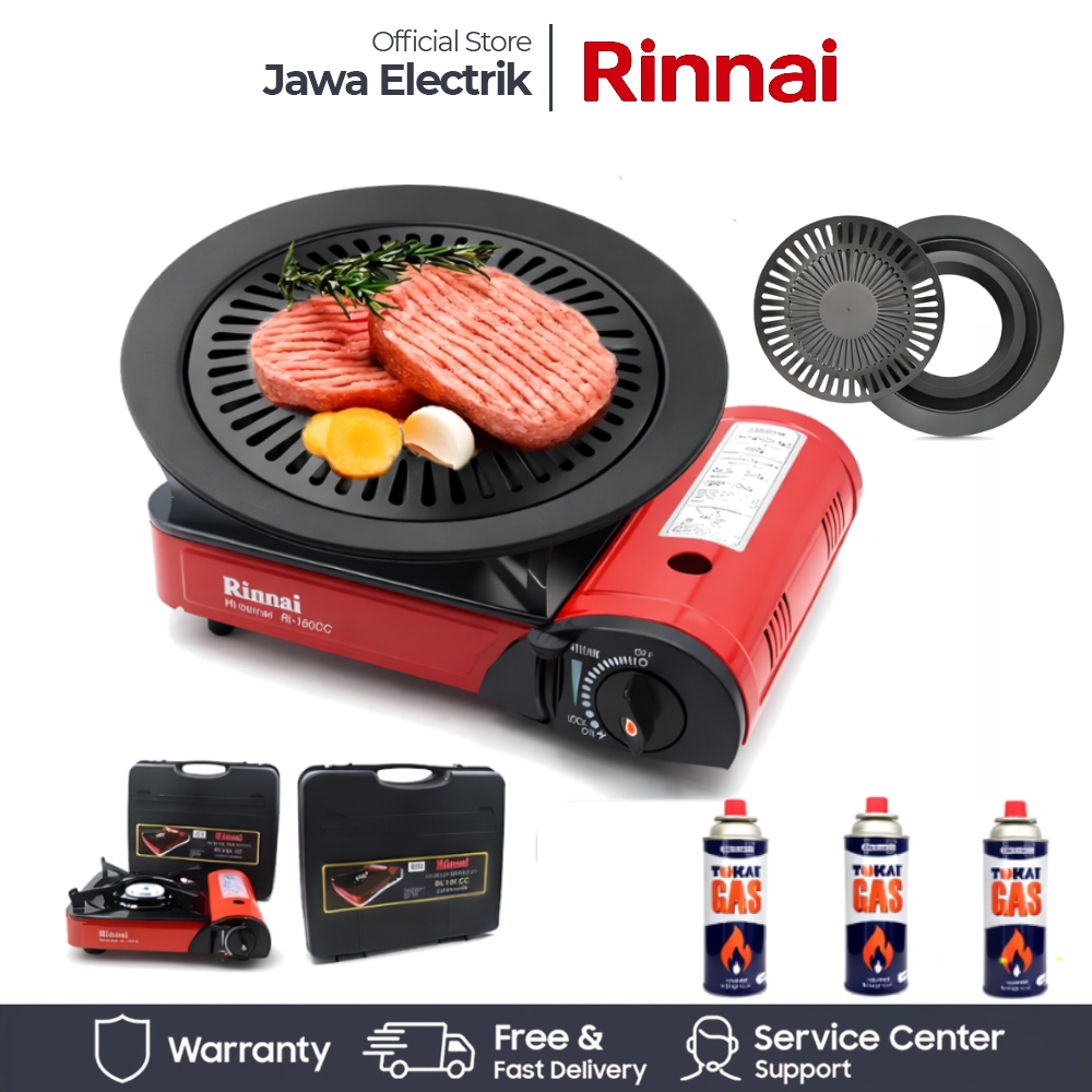 Kompor Portable Rinnai Kompor Camping Rinnai RI 150 CC + Ultra Grill