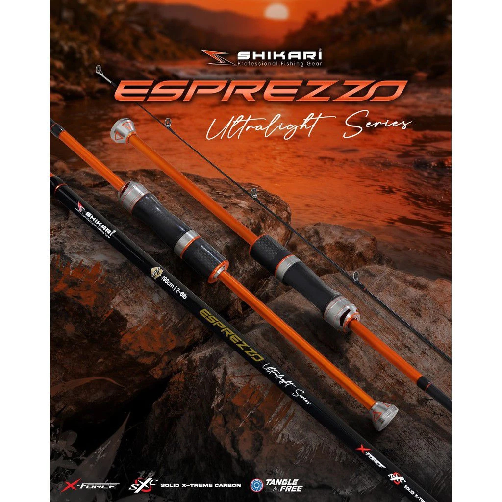 JORAN  SHIKARI ULTRALIGHT ESPREZZO 198CM 2-6LB SOLID CARBON