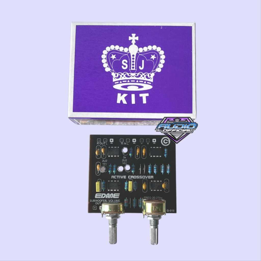 Kit Crossover Aktif 2WAY Subwoofer Adjustable / Cross Over Aktif 2 WAY