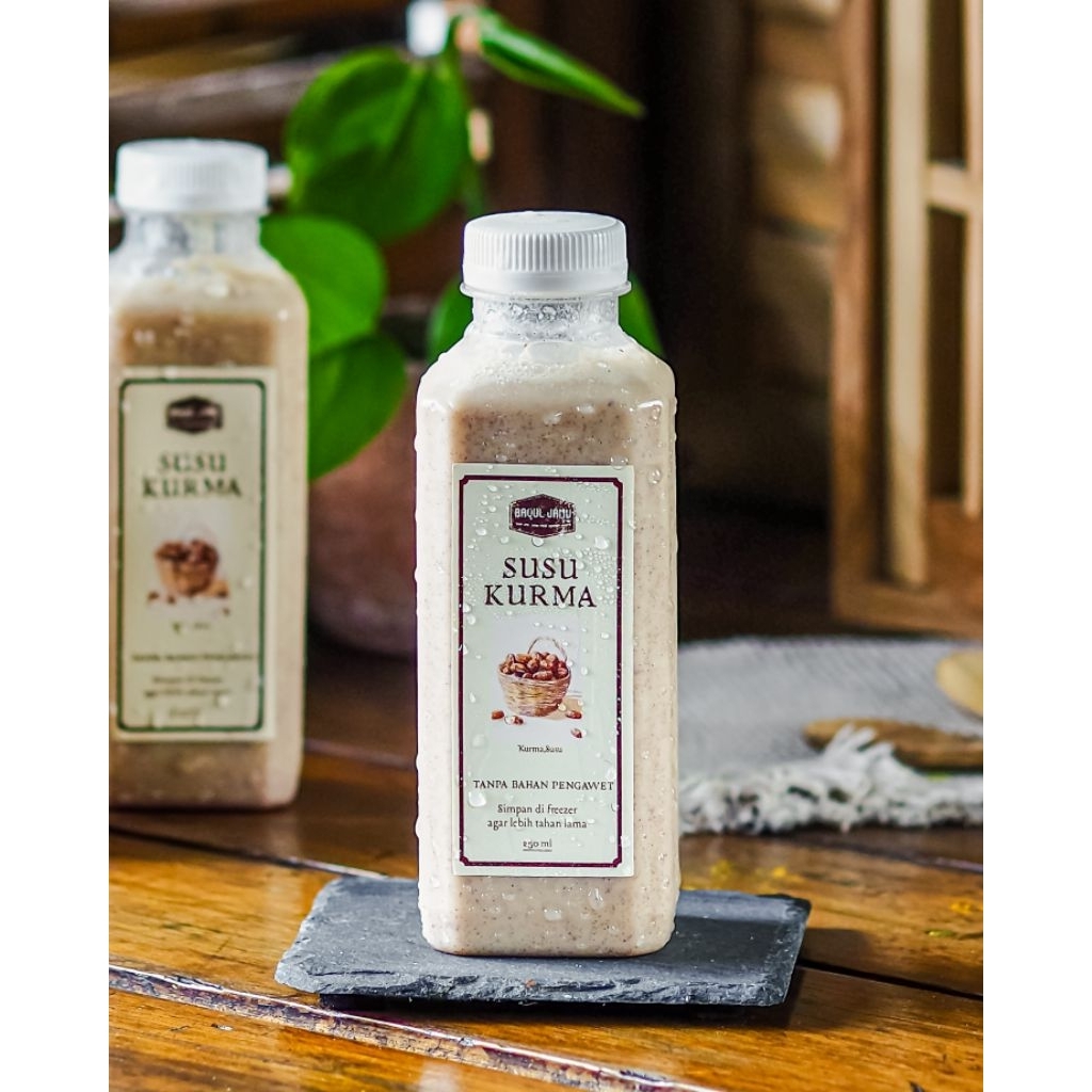 susu kurma homemade,tampa tambahan gula 250ml