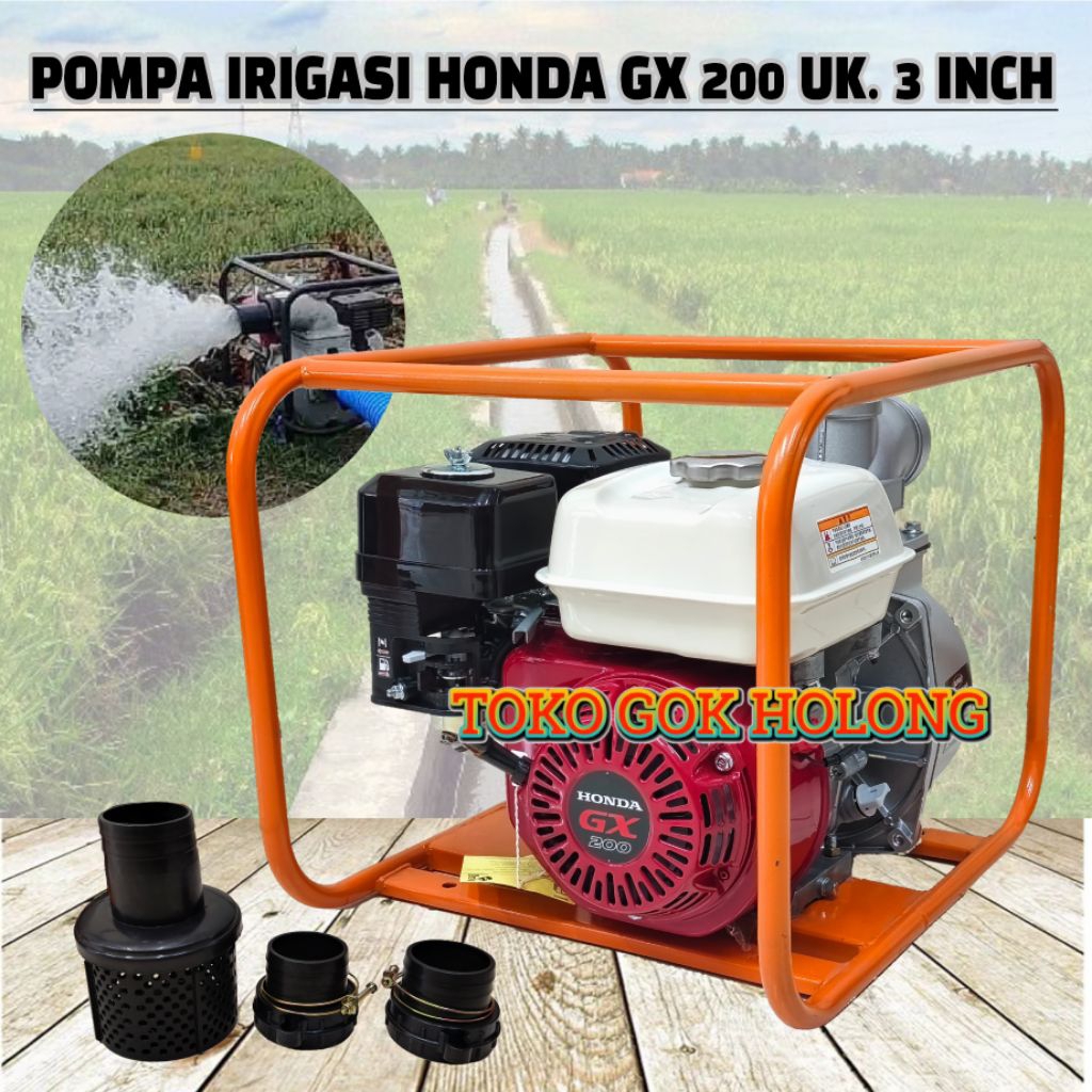 Pompa Air Irigasi Sawah Honda GX 200 dan GX 160 bensin