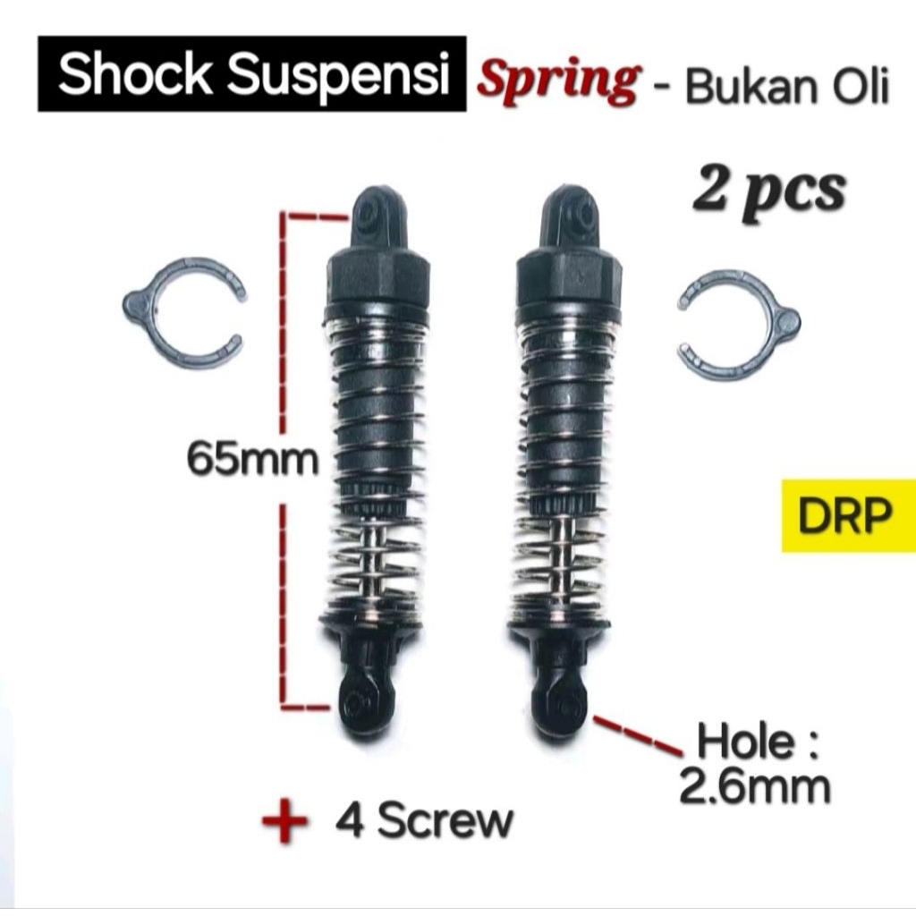 DRP Shock RC Car Spring (Bukan Shock Oli) Crawler Offroad Jeep Part