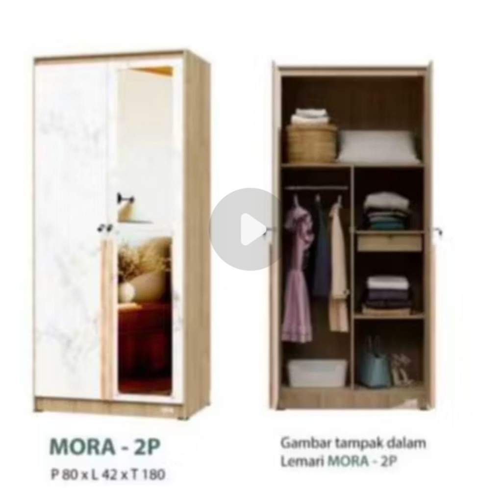 Lemari Marmer Minimalis 2 Pintu