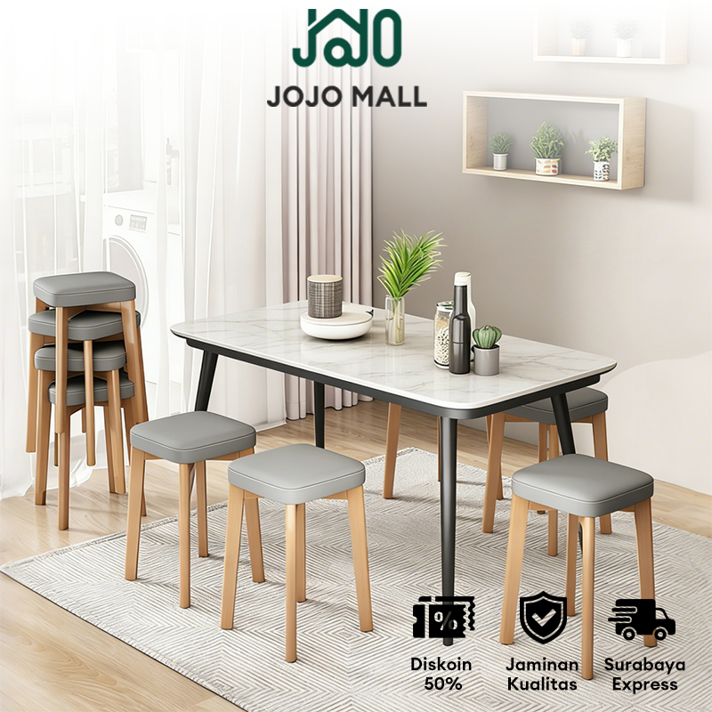 [Surabaya Express]Kursi Makan Minimalis Kursi Bangku Kayu Kursi Cafe Kursi Susun  Kursi Konter