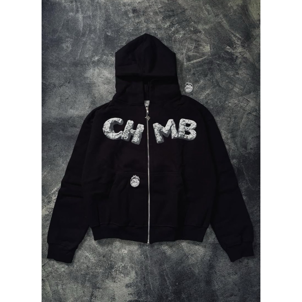 Zipper Hoodie Chambre De Lavain Bedrock Black