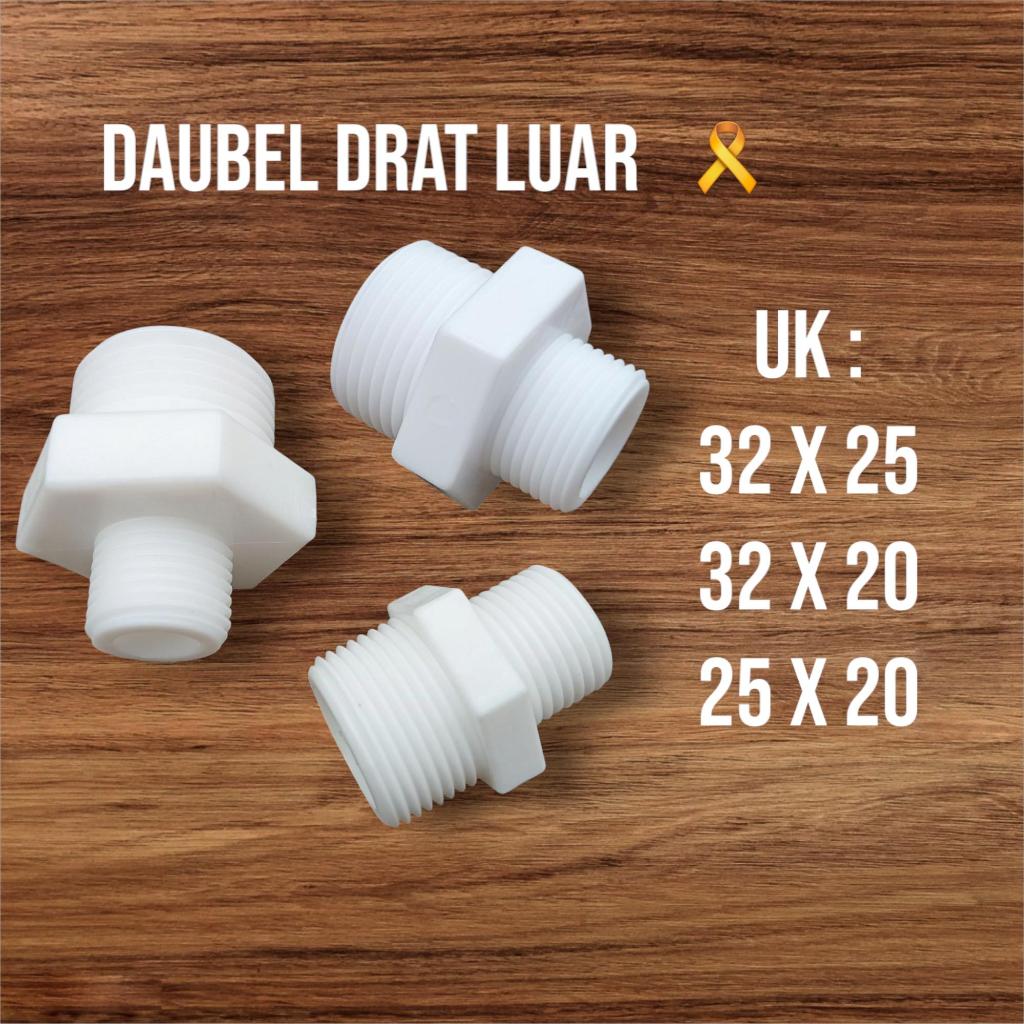 Daubel drat luar white u - pvc