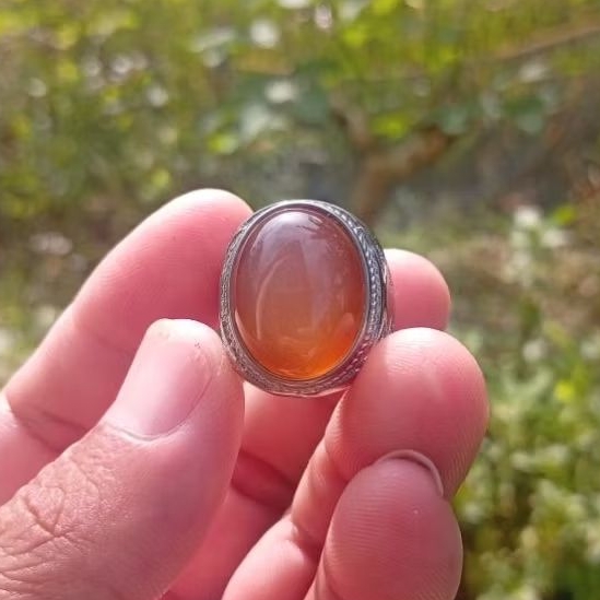 Natural cincin obi nukleus alas merah size 9