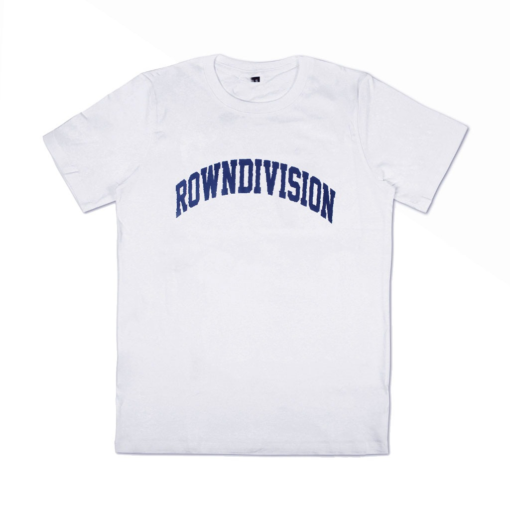 T-Shirt Pria Kaos Rown Division Putih - Rown Division Kaos Flampy White - Rowndvsn Kaos Pria Distro