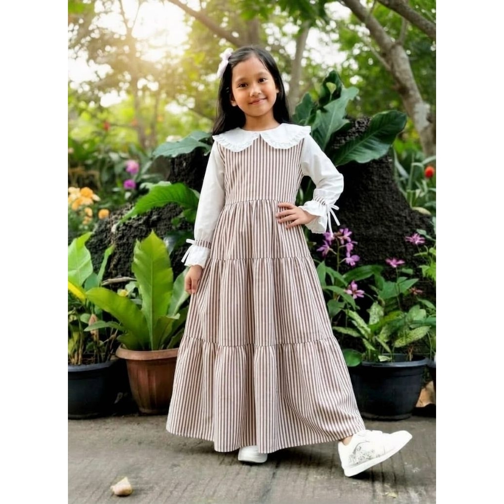 Gamis Anak perempuan Gamis Katun Jepang