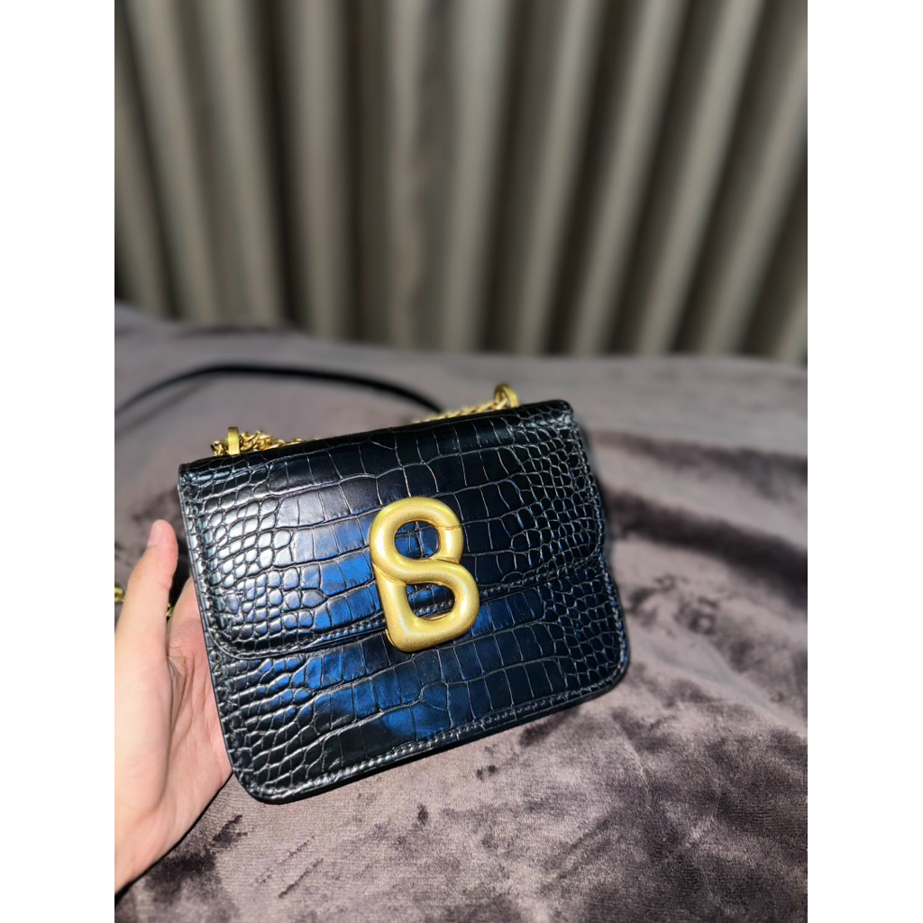 [preloved] tas buttonscarves ori (hitam)