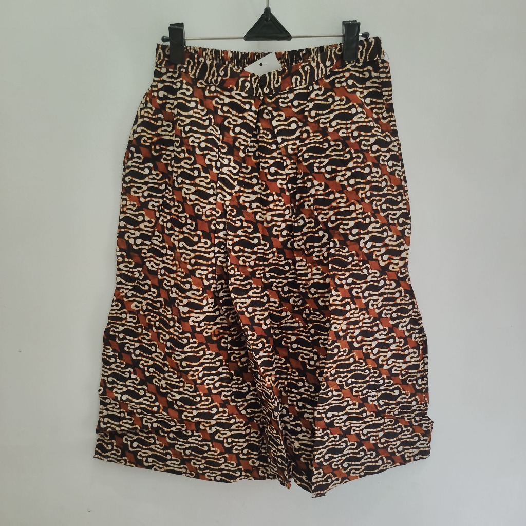 Rok Batik Wanita Pendek Rayon Premium Pinggang Karet Motif Parang (AVCCA029)