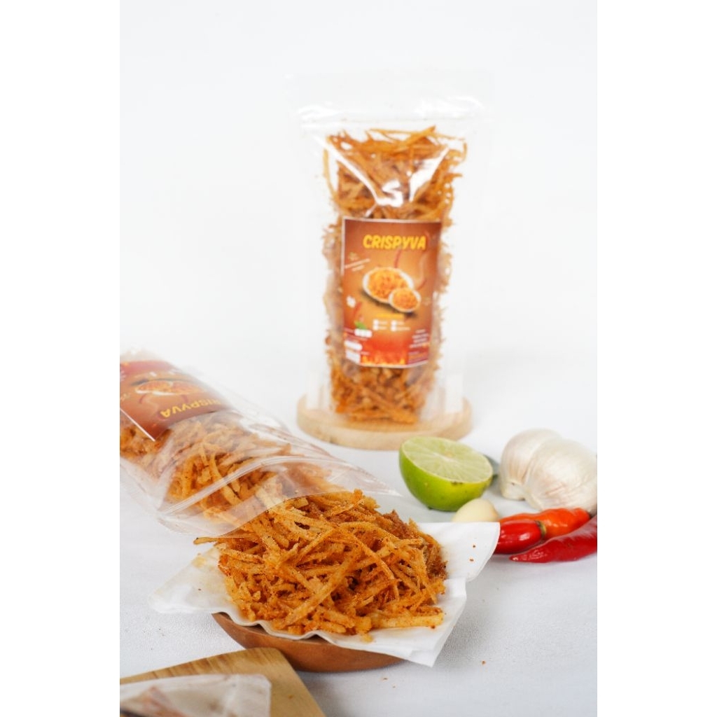 Stik Singkong Asli Renyah Tanpa Pengawet 250 gr - Snack Singkong Stik Tipis Gurih Higienis