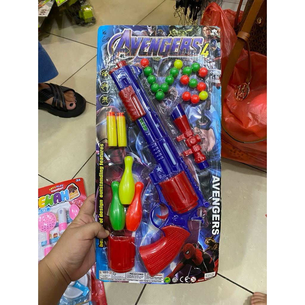 mainan pistol peluru nerf