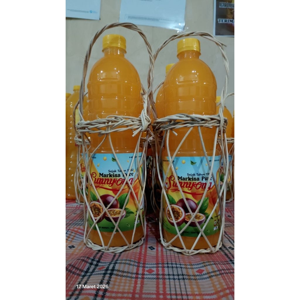 Sirup Markisa Asli Sunny'ong Klasik 1000ml packaging hampers