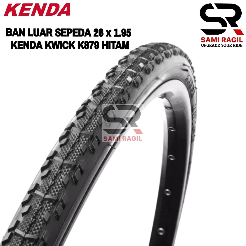 BAN LUAR SEPEDA 26 x 1.95 KENDA KWICK K879 26x1.95 MTB FEDERAL HITAM