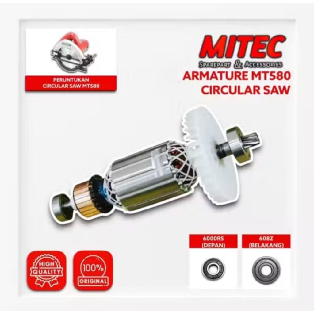 Armature Mesin Gergaji Kayu Maktec MT580 / Angker Circle Maktec MT580 Makita M5801B