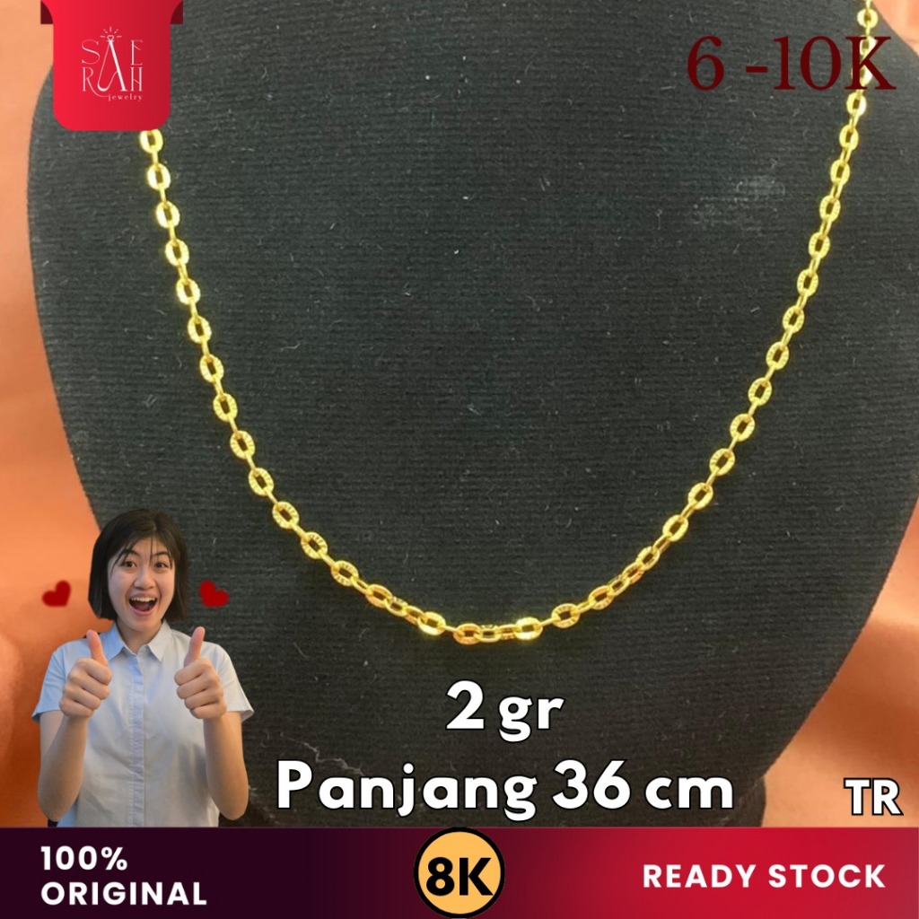 Kalung Emas Anak 8K - Toko Emas Saerah - 2 Gram 330
