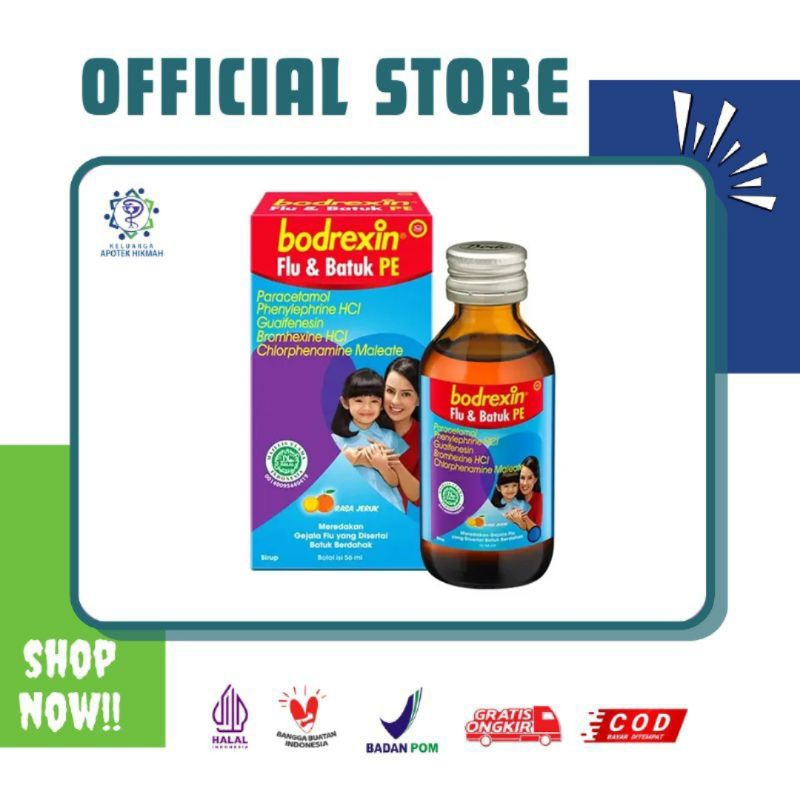 Bodrexin syrup flu batuk pe